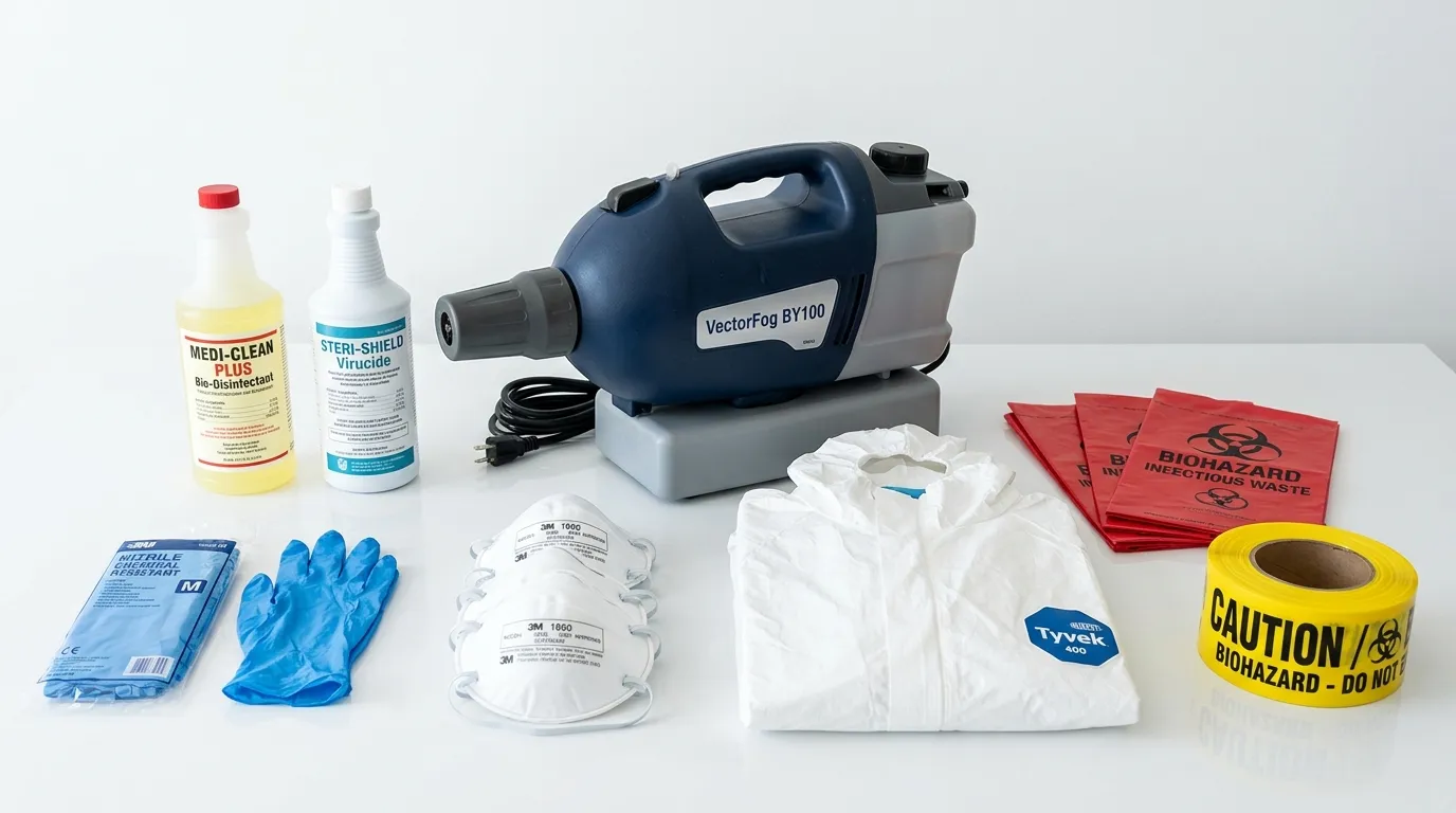 Professional biohazard remediation crew working in Eatonton